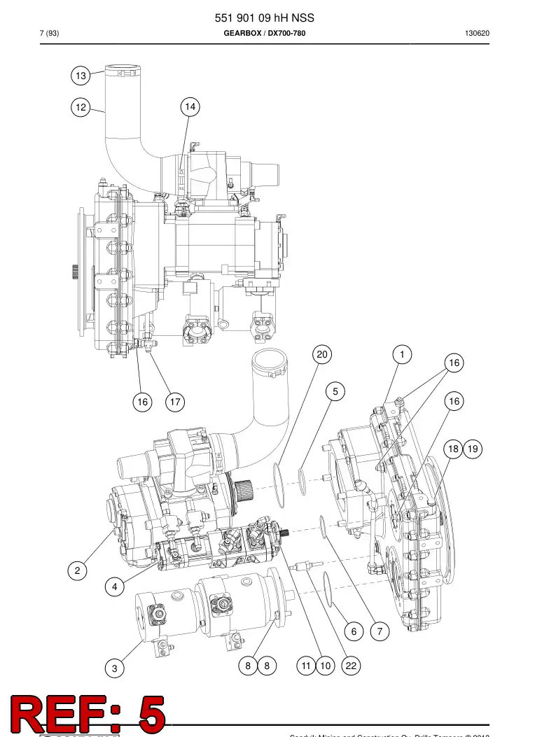 55065632a 550 656 32a O-Ring - Sandvik Technical Drawing