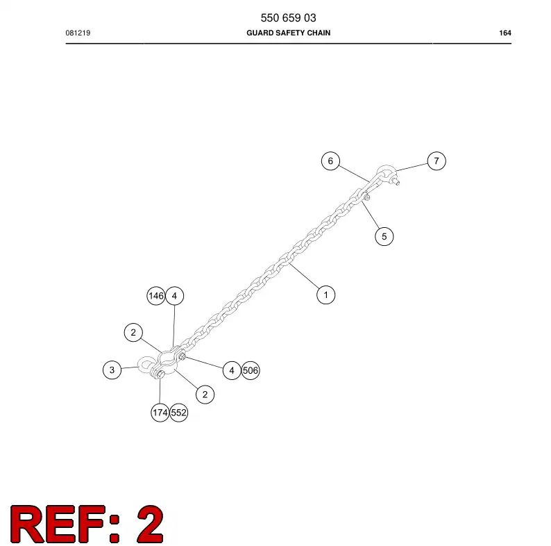 55065901a 550 659 01a Clamp, Pipe - Sandvik Technical Drawing