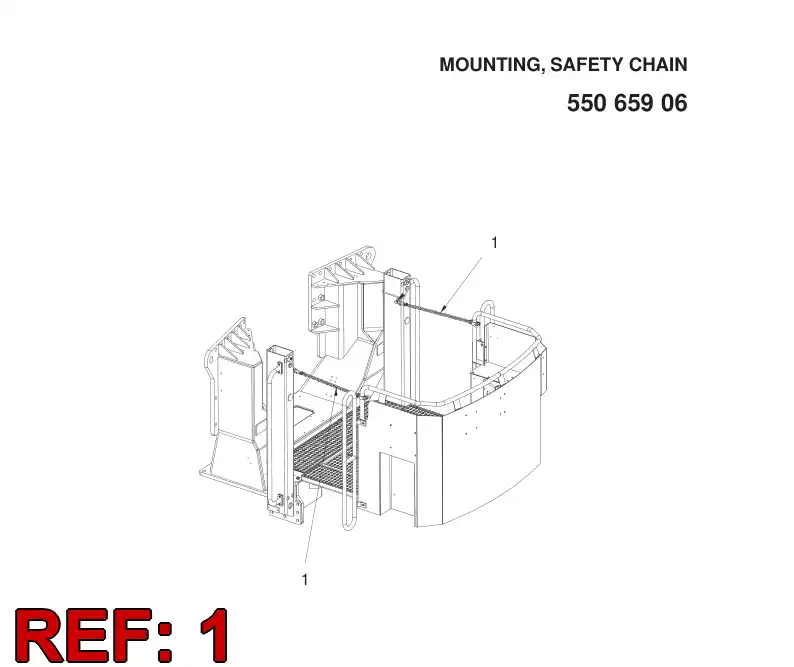 55065903 550 659 03 GUARD - Sandvik Technical Drawing