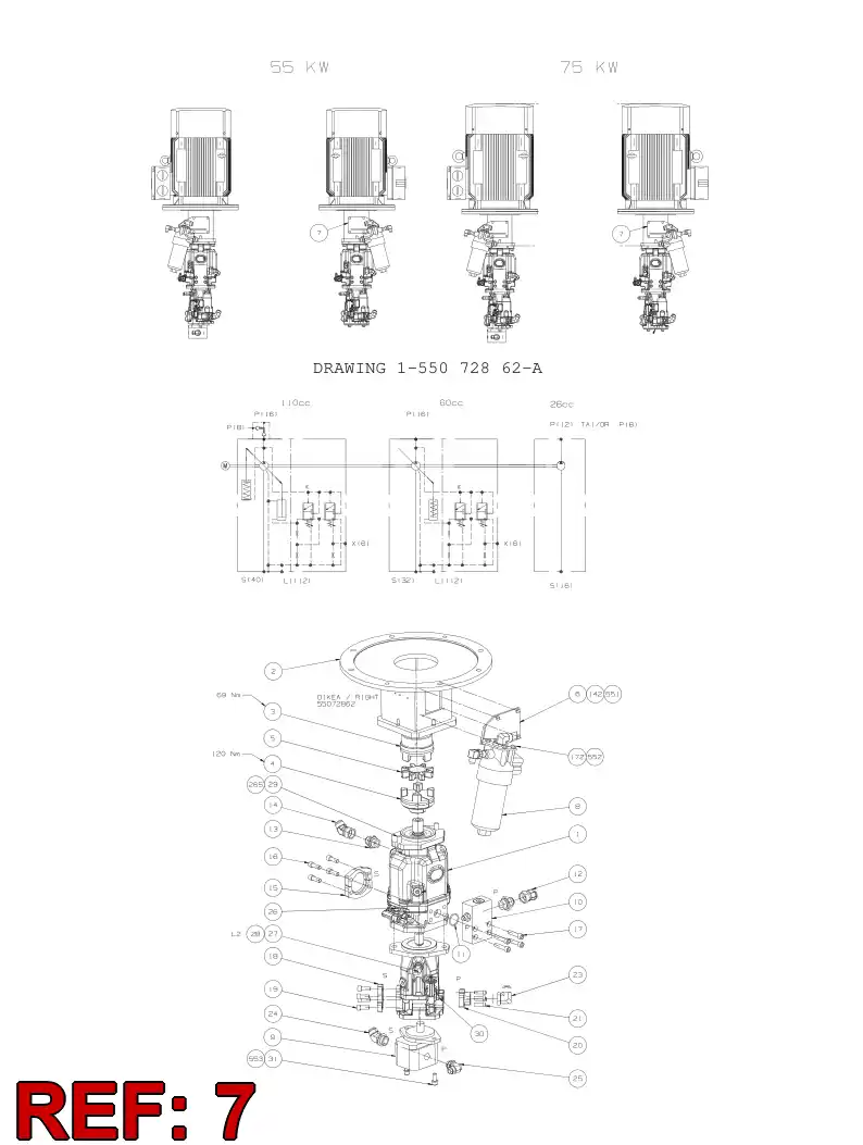 55065969 550 659 69 BRACKET - Sandvik Technical Drawing