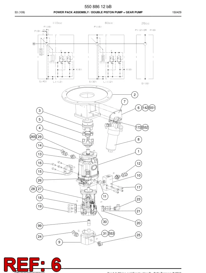 55065970a 550 659 70a Bracket - Sandvik Technical Drawing