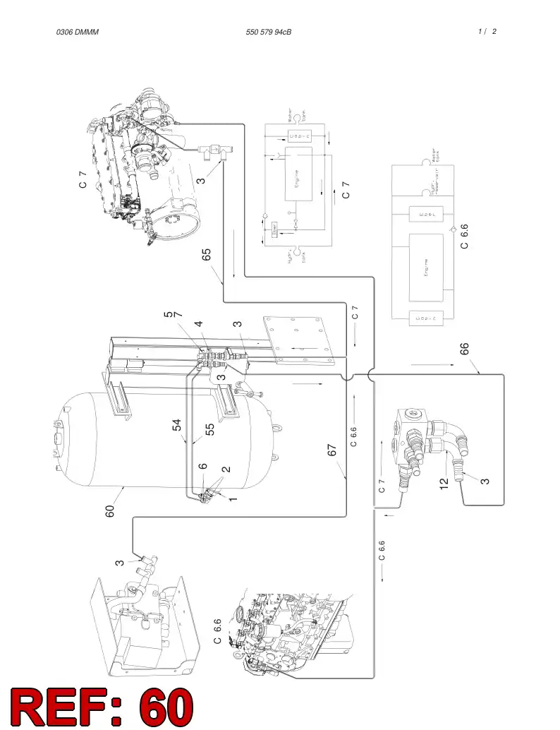 55066040 550 660 40 INSULATION AND LINING - Sandvik Technical Drawing