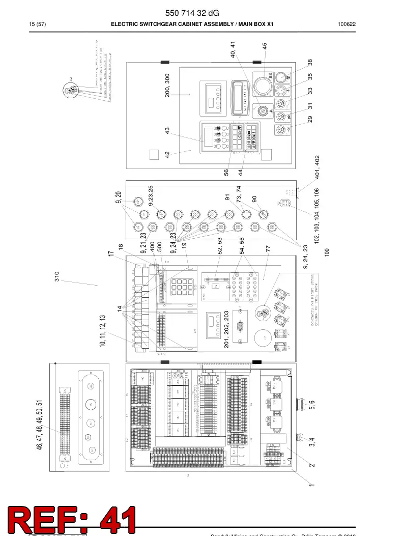 55066114 550 661 14 Guard - Sandvik Technical Drawing
