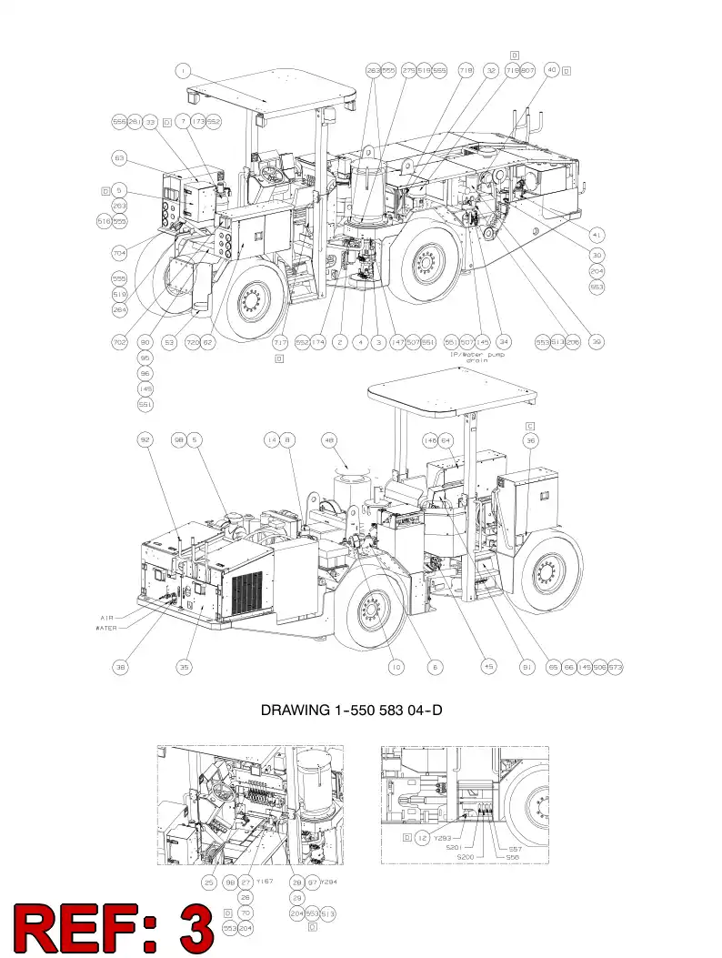 55066250 550 662 50 Bracket - Sandvik Technical Drawing