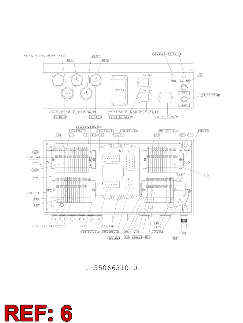 55066314 550 663 14 WIRING INSTRUCTION - Sandvik Technical Drawing