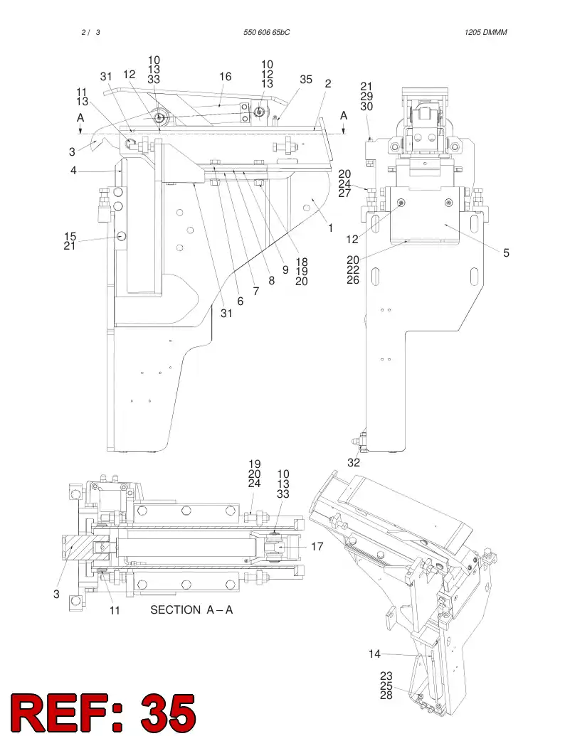 55066559 550 665 59 HOSE ASSEMBLY - Sandvik Technical Drawing