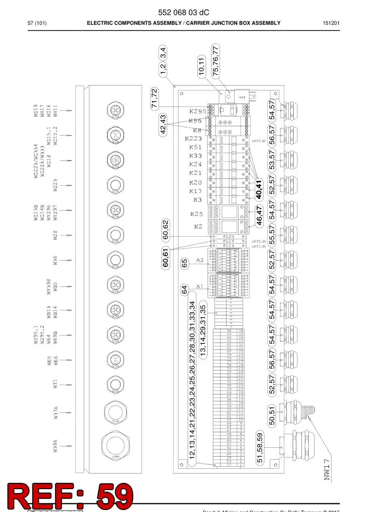 55066581 550 665 81 Adapter piece - Sandvik Technical Drawing