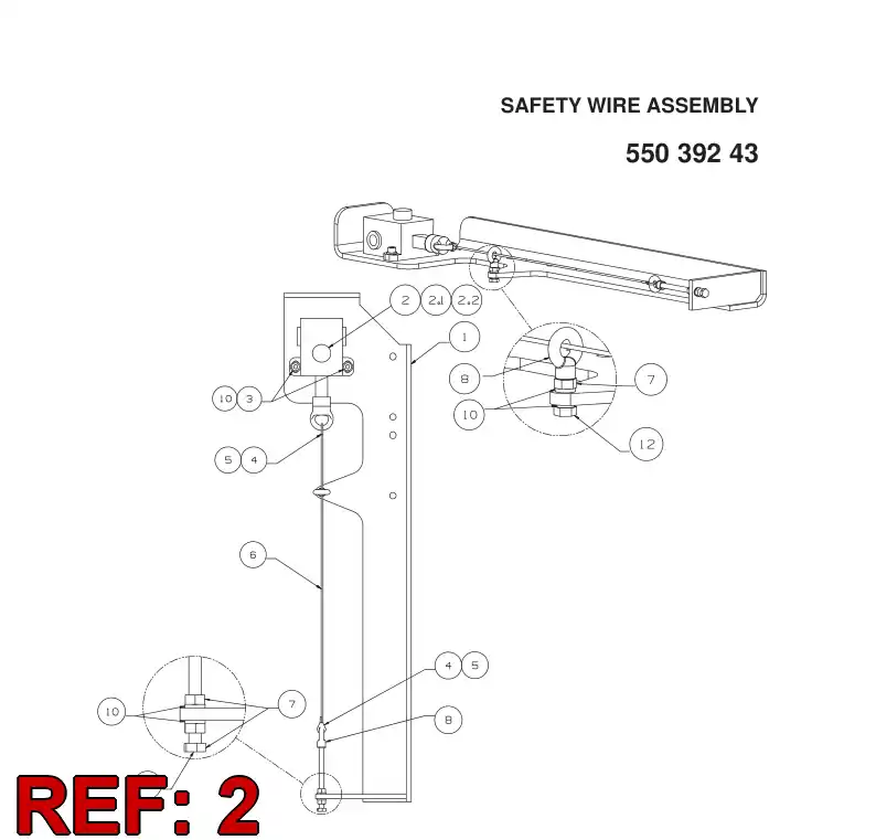 55066586 550 665 86 Contact block - Sandvik Technical Drawing