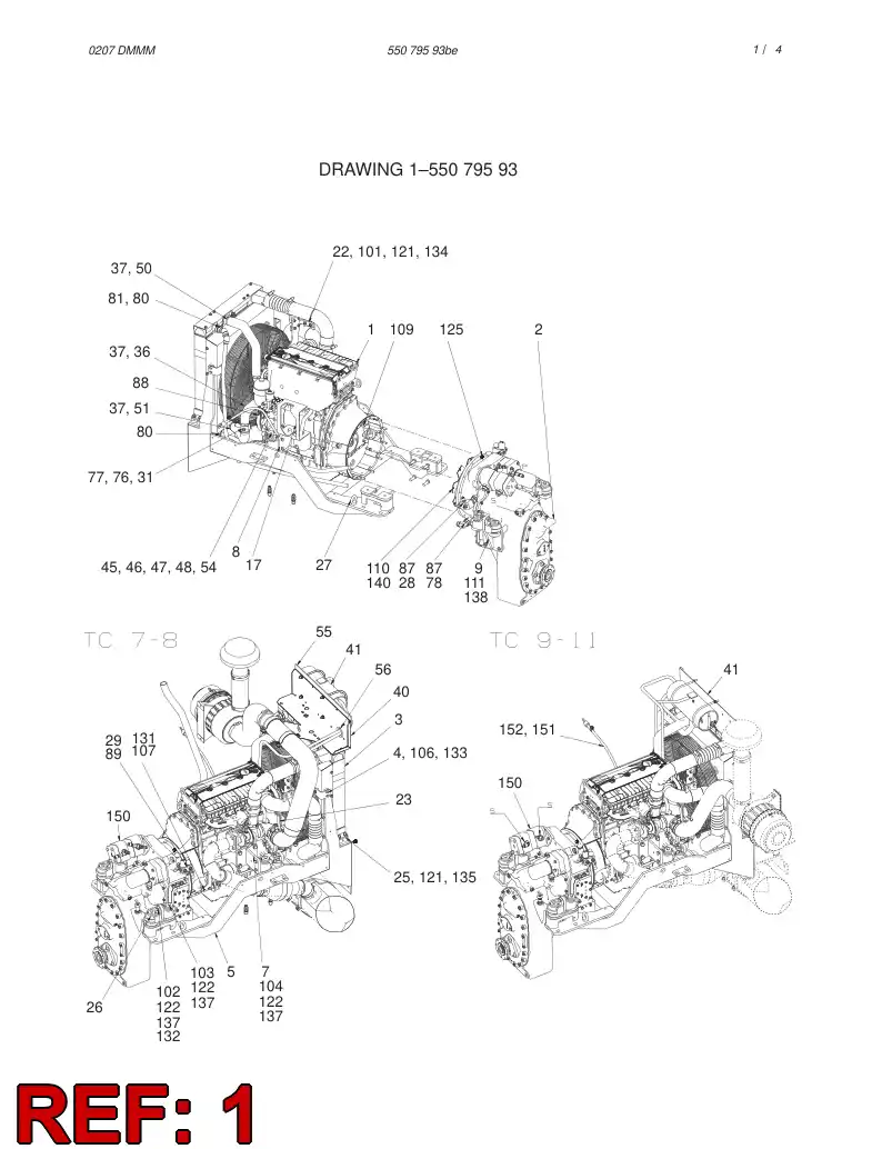 55066648 550 666 48 ENGINE - Sandvik Technical Drawing