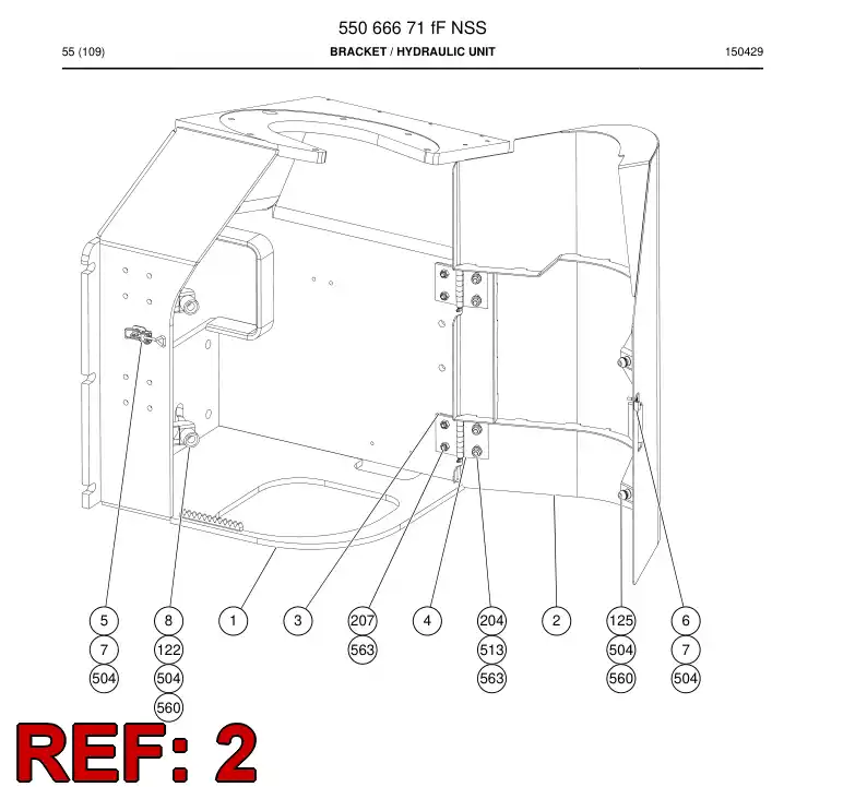 55066673c 550 666 73c Hatch - Sandvik Technical Drawing
