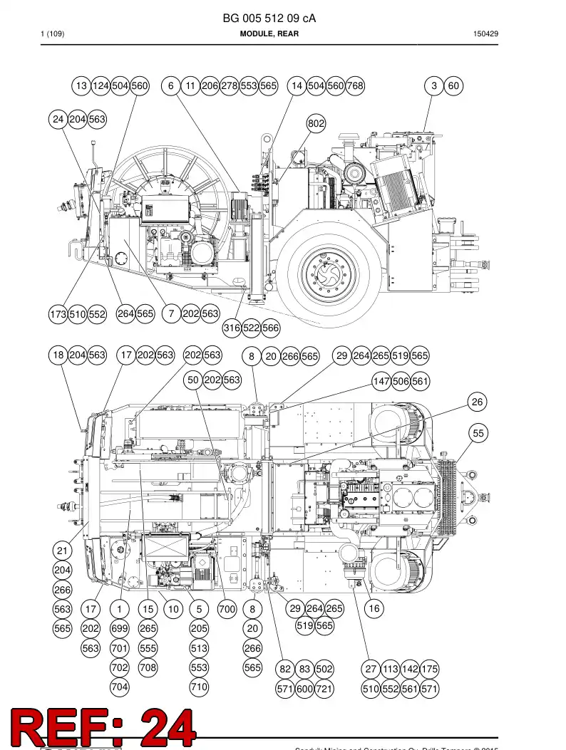 55066675b 550 666 75b Plate, Mounting - Sandvik Technical Drawing