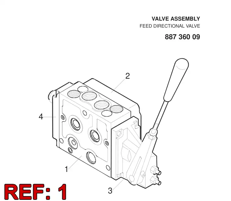 55066744 550 667 44 Body, Valve - Sandvik Technical Drawing
