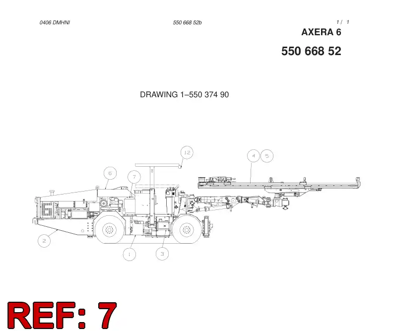 55066846 550 668 46 ELECTRIC MODULE - Sandvik Technical Drawing