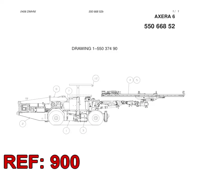 55066850 550 668 50 SEPARATE PARTS - Sandvik Technical Drawing
