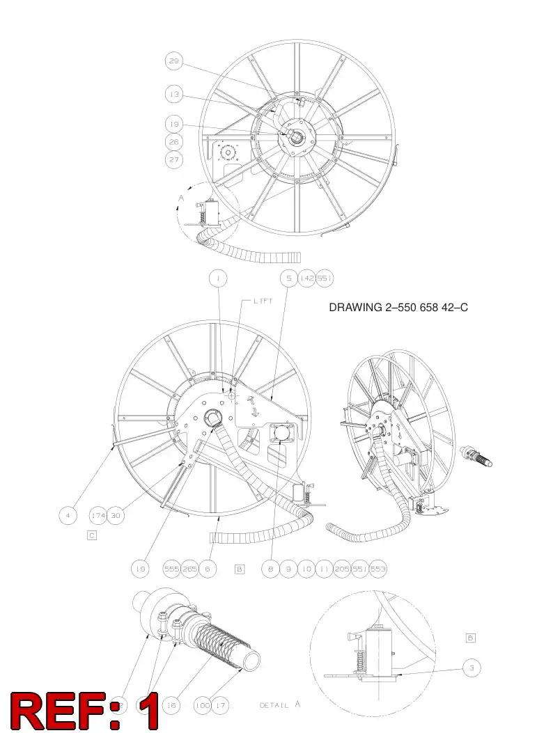 55066908 550 669 08 BRACKET - Sandvik Technical Drawing