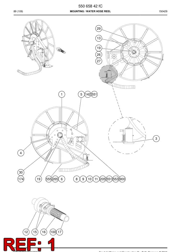 55066908a 550 669 08a Bracket - Sandvik Technical Drawing