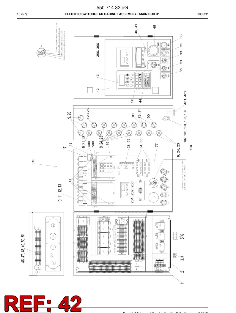 55066910 550 669 10 Decal - Sandvik Technical Drawing