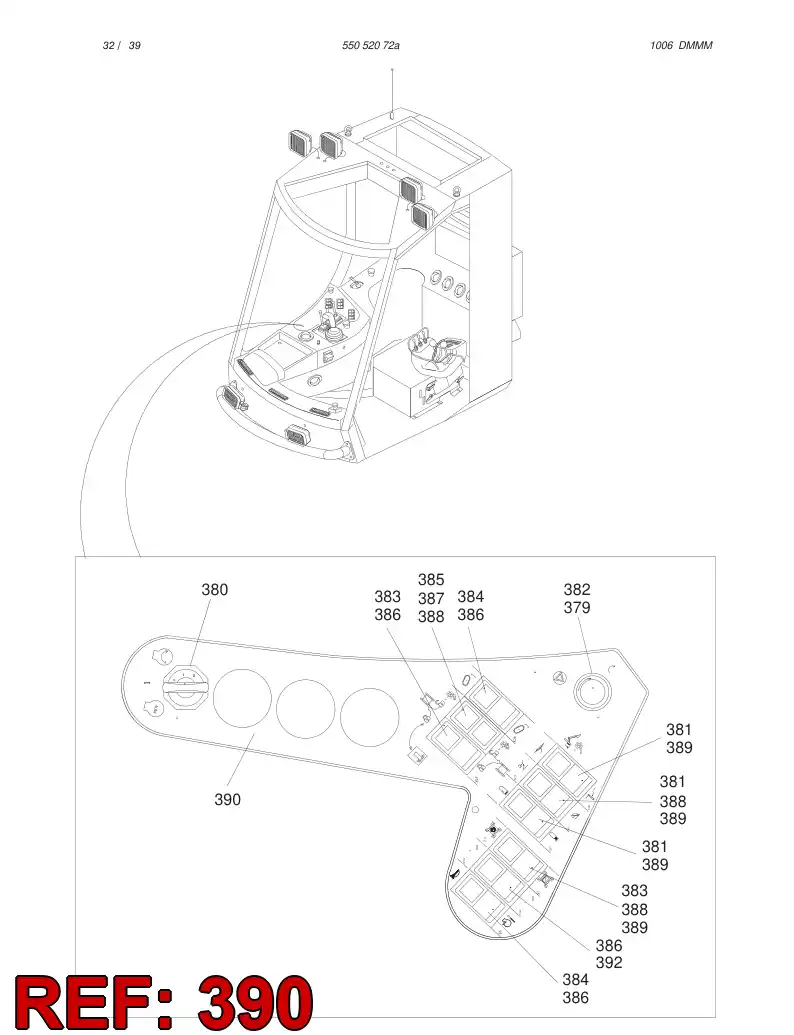 55066974 550 669 74 Decal - Sandvik Technical Drawing