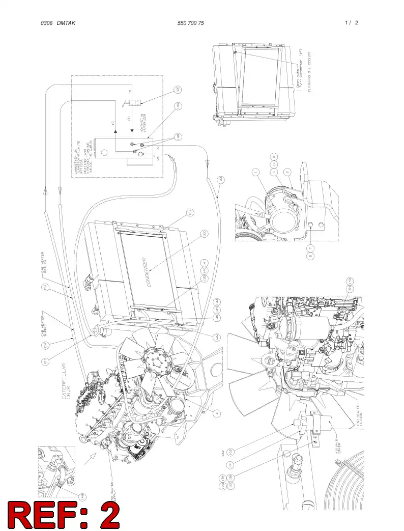 55066990 550 669 90 SUPPORTING BLOCK ASSEMBLY - Sandvik Technical Drawing