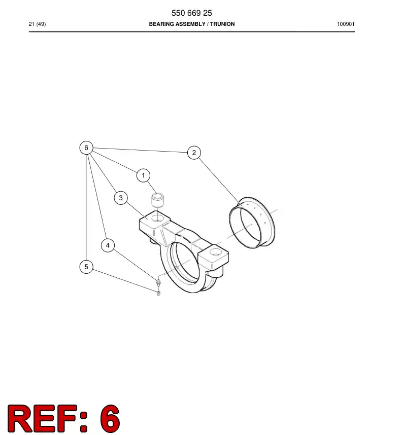 55067009 550 670 09 Support - Sandvik Technical Drawing