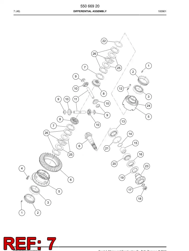 55067064 550 670 64 Washer - Sandvik Technical Drawing