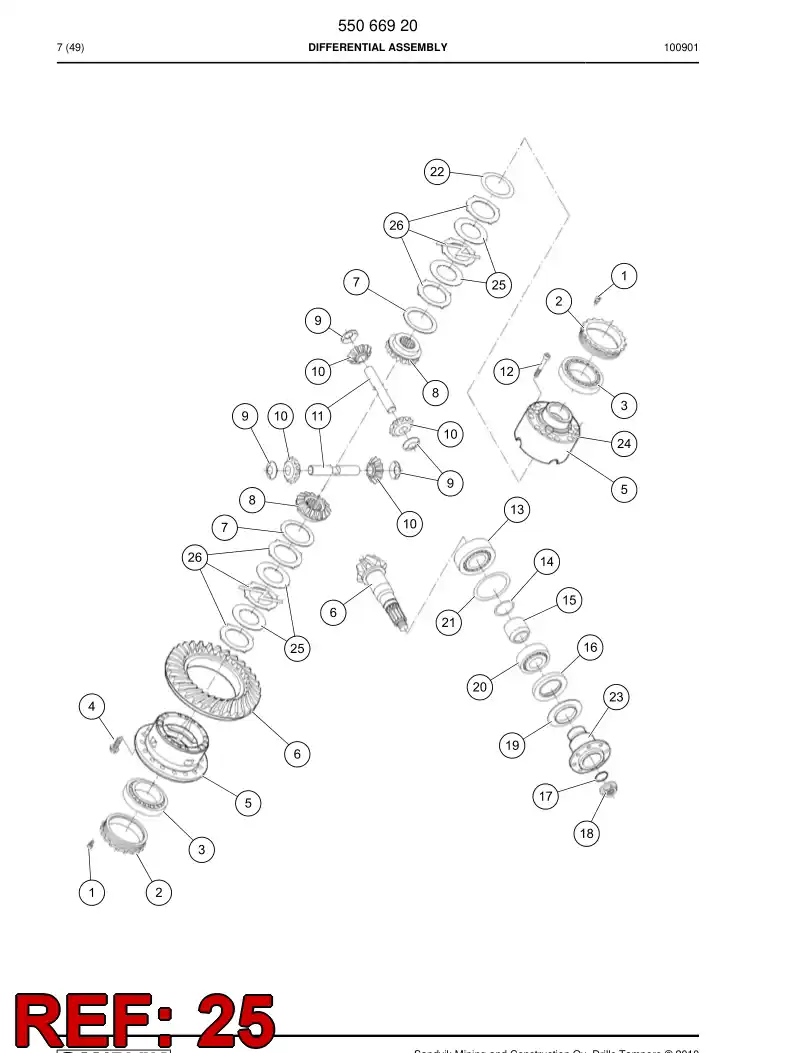 55067082 550 670 82 Disc - Sandvik Technical Drawing