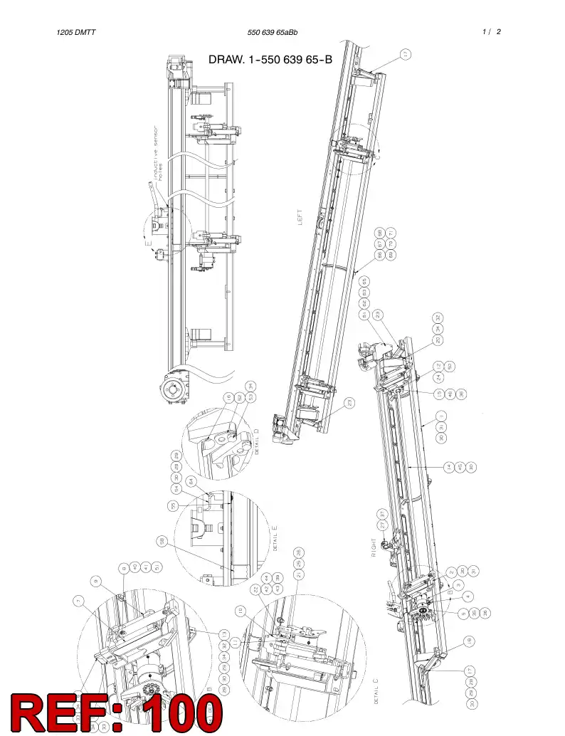 55067354 550 673 54 SUPPORTING BLOCK - Sandvik Technical Drawing