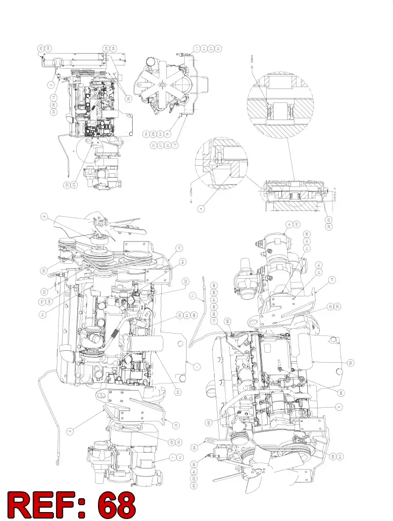 55067363 550 673 63 STRAIGHT THREAD ADAPTER - Sandvik Technical Drawing