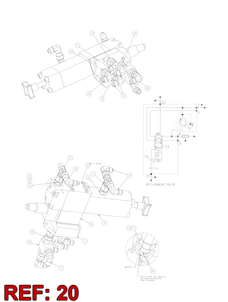 55067391 550 673 91 Strainer - Sandvik Technical Drawing