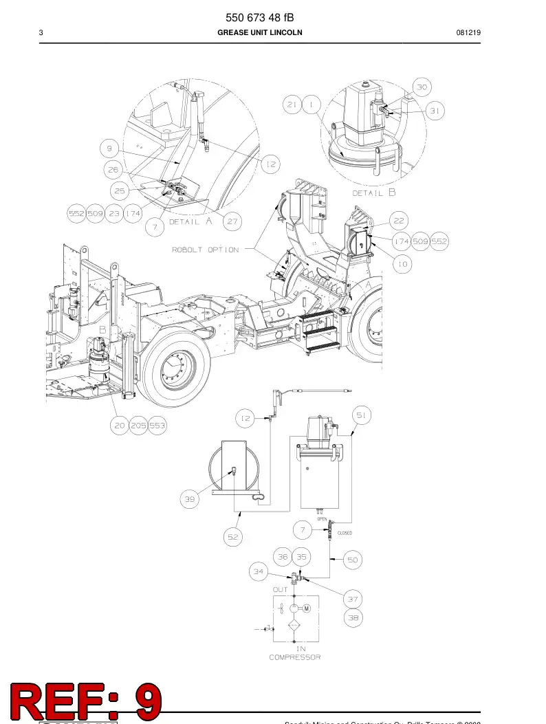 55067418 550 674 18 Bracket - Sandvik Technical Drawing