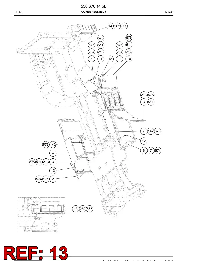 55067423 550 674 23 Steps - Sandvik Technical Drawing