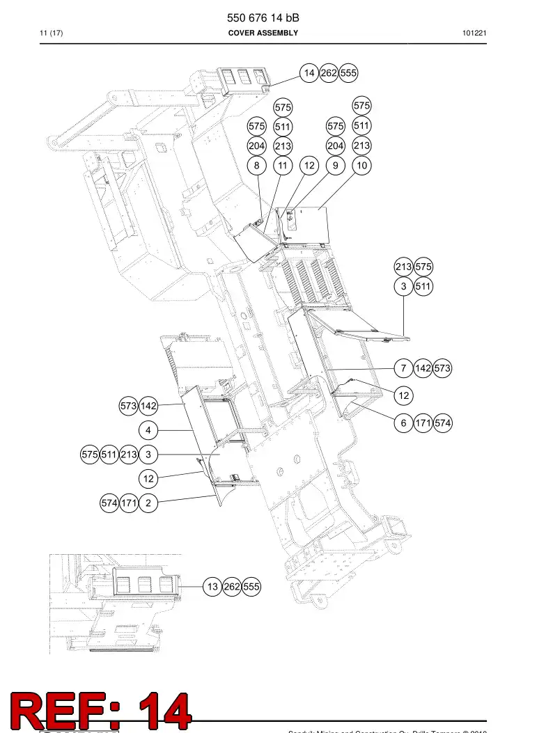 55067425 550 674 25 Steps - Sandvik Technical Drawing