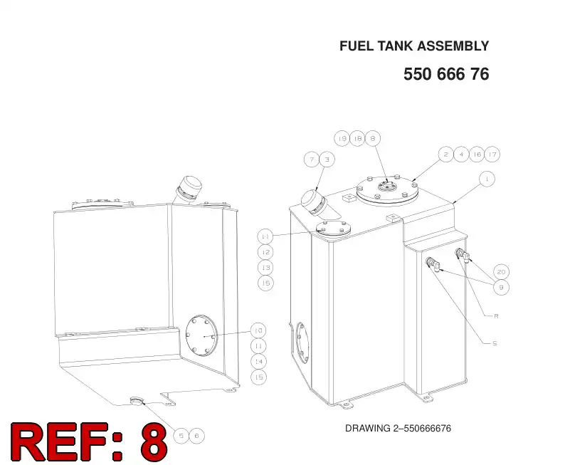55067536 550 675 36 SENSOR - Sandvik Technical Drawing