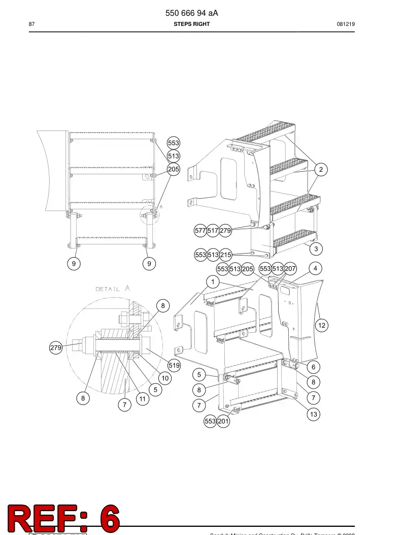 55067724 550 677 24 Supporting block - Sandvik Technical Drawing