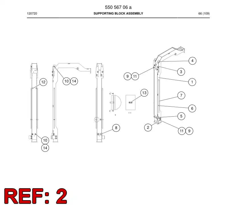 55067853 550 678 53 Plug-in holder - Sandvik Technical Drawing