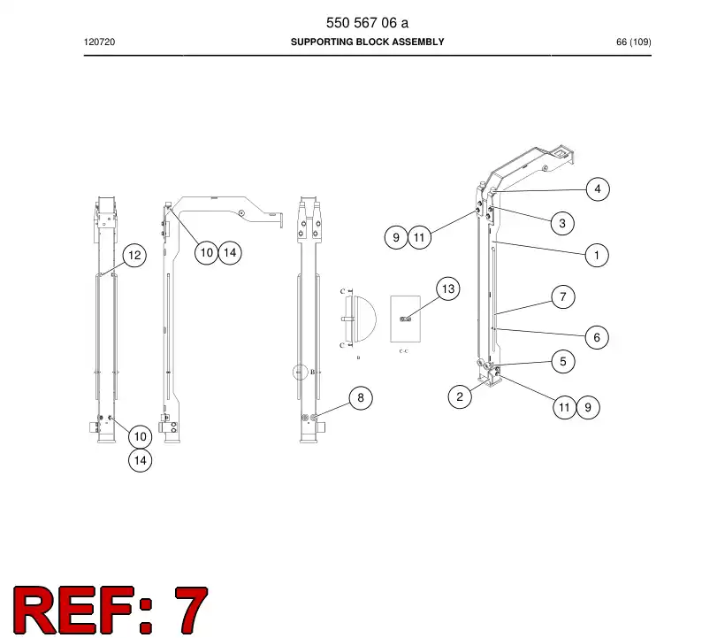 55067862 550 678 62 Latch - Sandvik Technical Drawing
