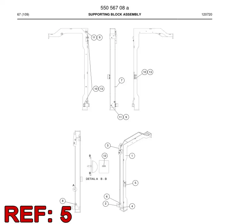 55067869 550 678 69 Holder - Sandvik Technical Drawing