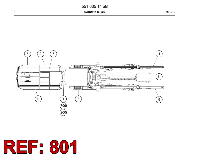 55067903e 550 679 03e Hosing - Sandvik Technical Drawing