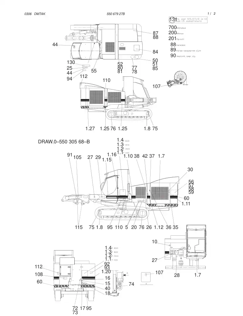 55067927B 550 679 27B STICKER / SYMBOL ASSY - Sandvik Technical Drawing