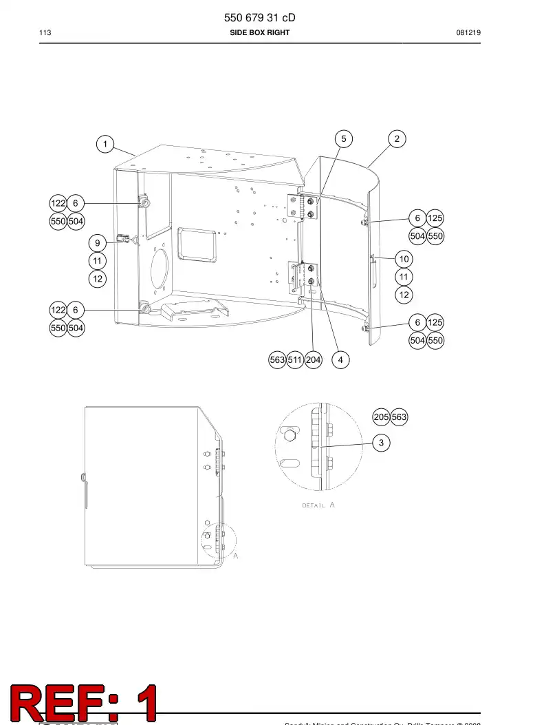 55067933 550 679 33 Body - Sandvik Technical Drawing