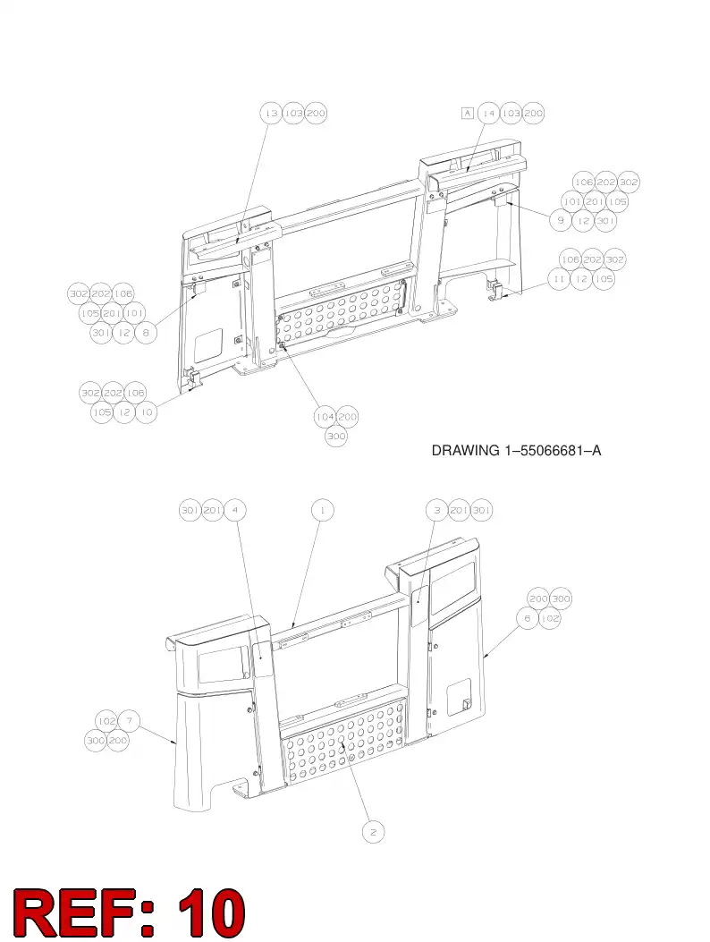 55067997 550 679 97 SUPPORT - Sandvik Technical Drawing