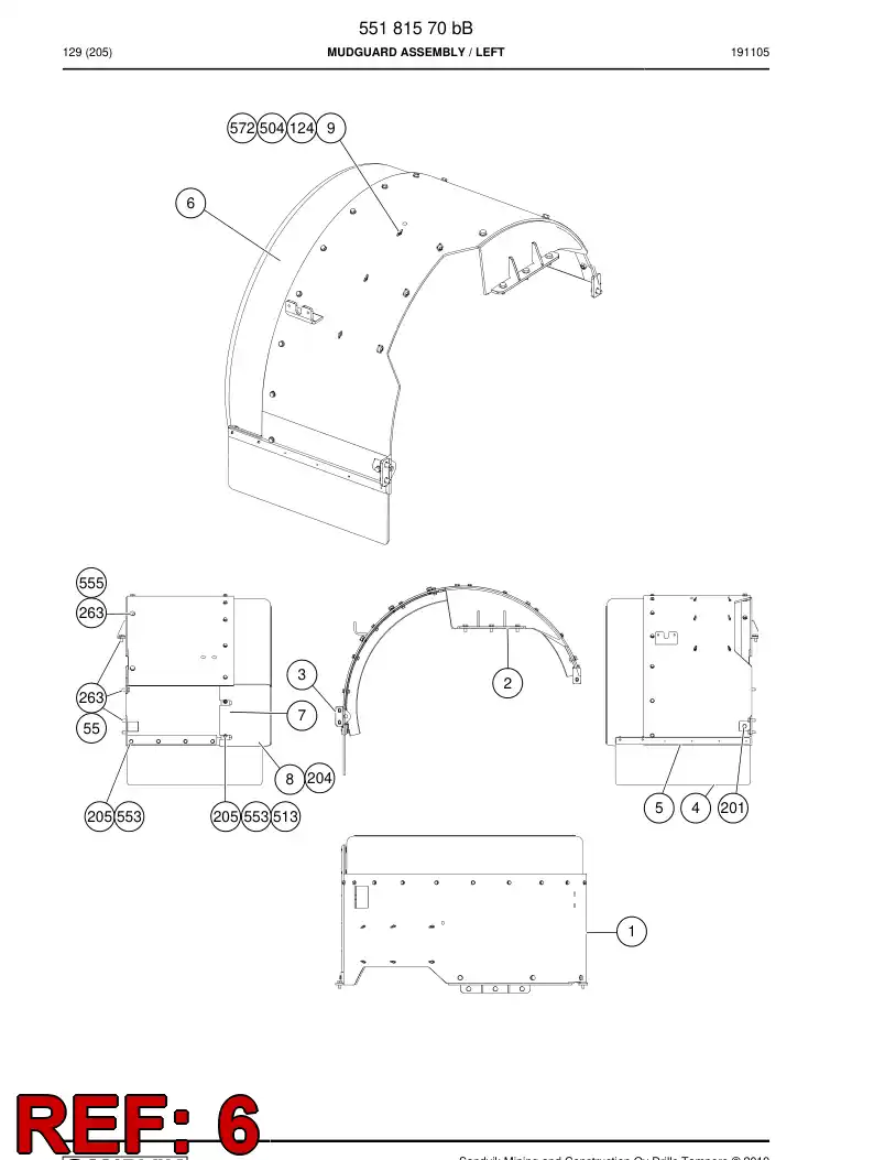 55068018a 550 680 18a Plate - Sandvik Technical Drawing