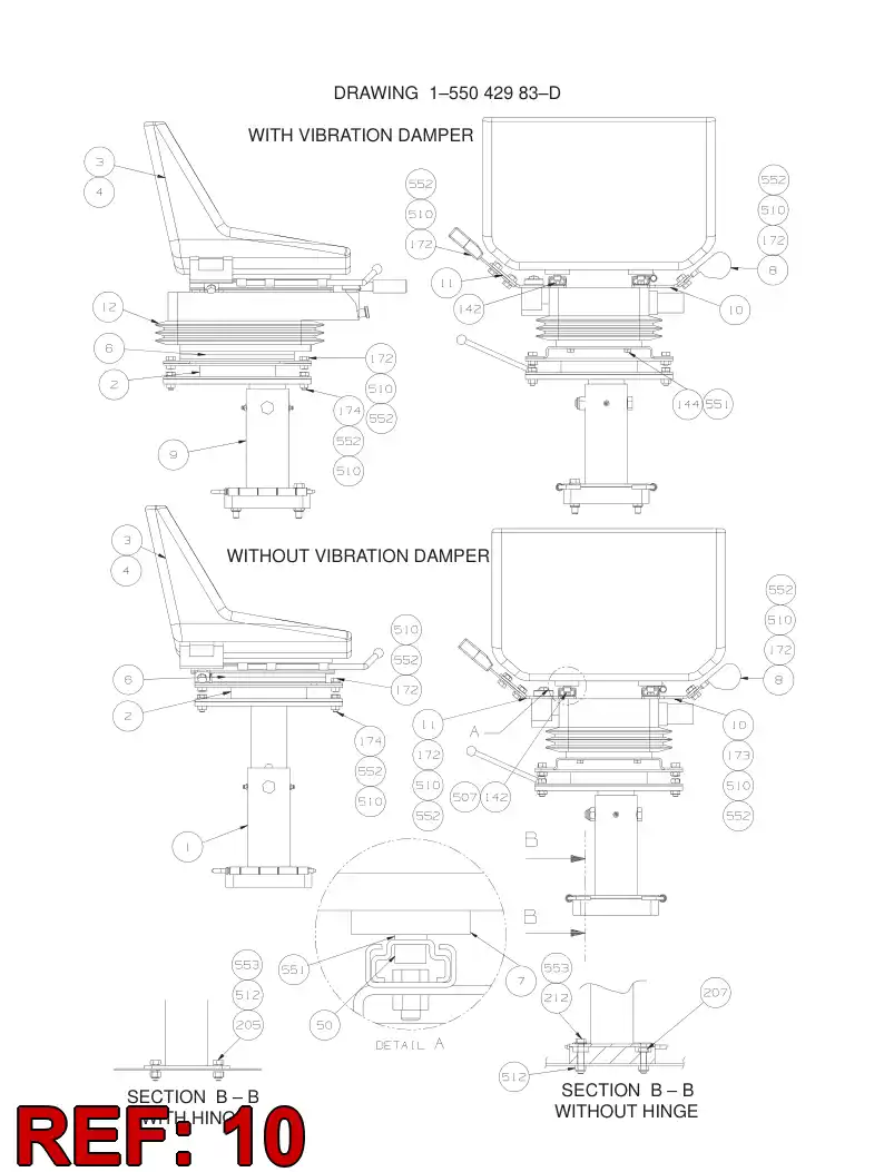 55068021 550 680 21 PLATE - Sandvik Technical Drawing