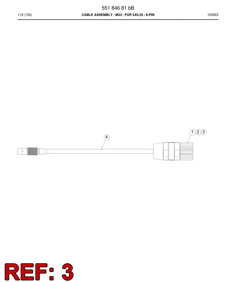 55068141 550 681 41 Connector, Crimp - Sandvik Technical Drawing