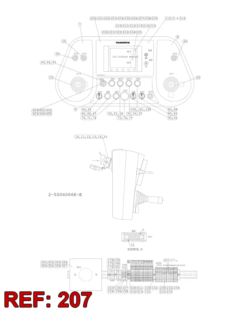 550 681 49 TAPA, PROTECCIN - drawing