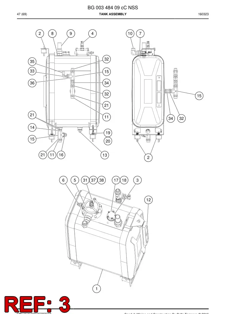 55068150a 550 681 50a Sensor - Sandvik Technical Drawing