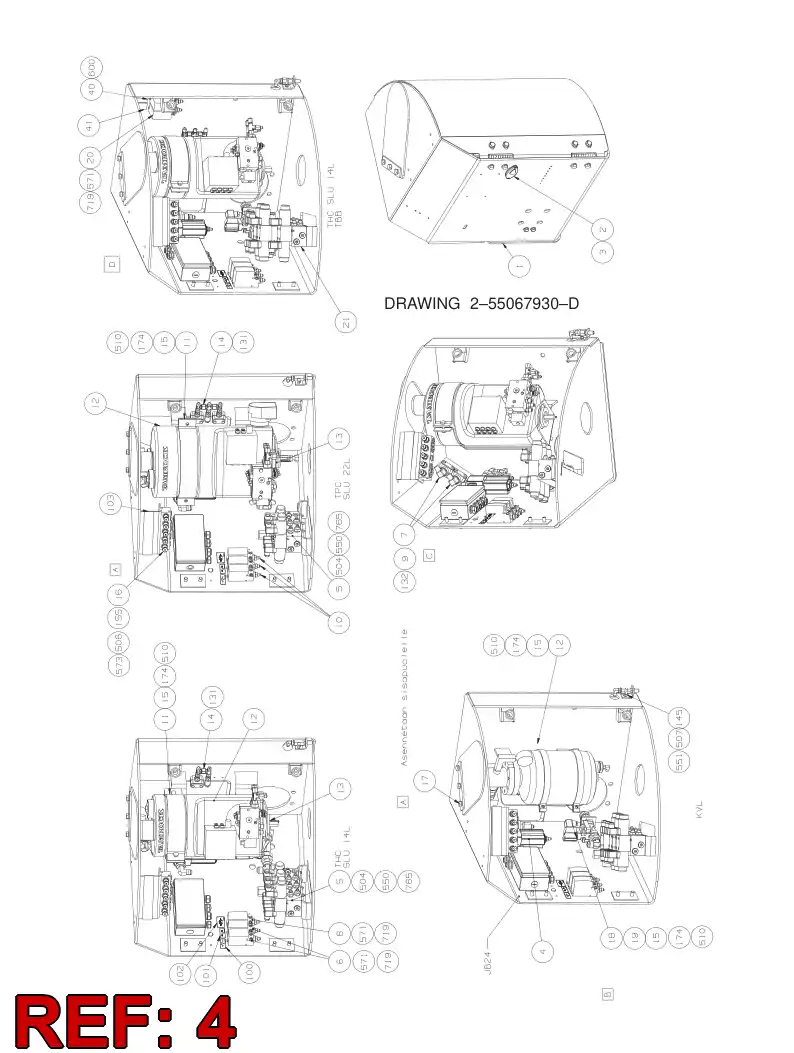 55068192 550 681 92 WATER SEPARATOR ASSEMBLY - Sandvik Technical Drawing