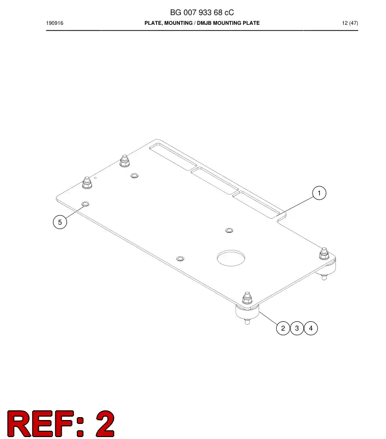 55068194b 550 681 94b Damper, Thread Mount - Sandvik Technical Drawing