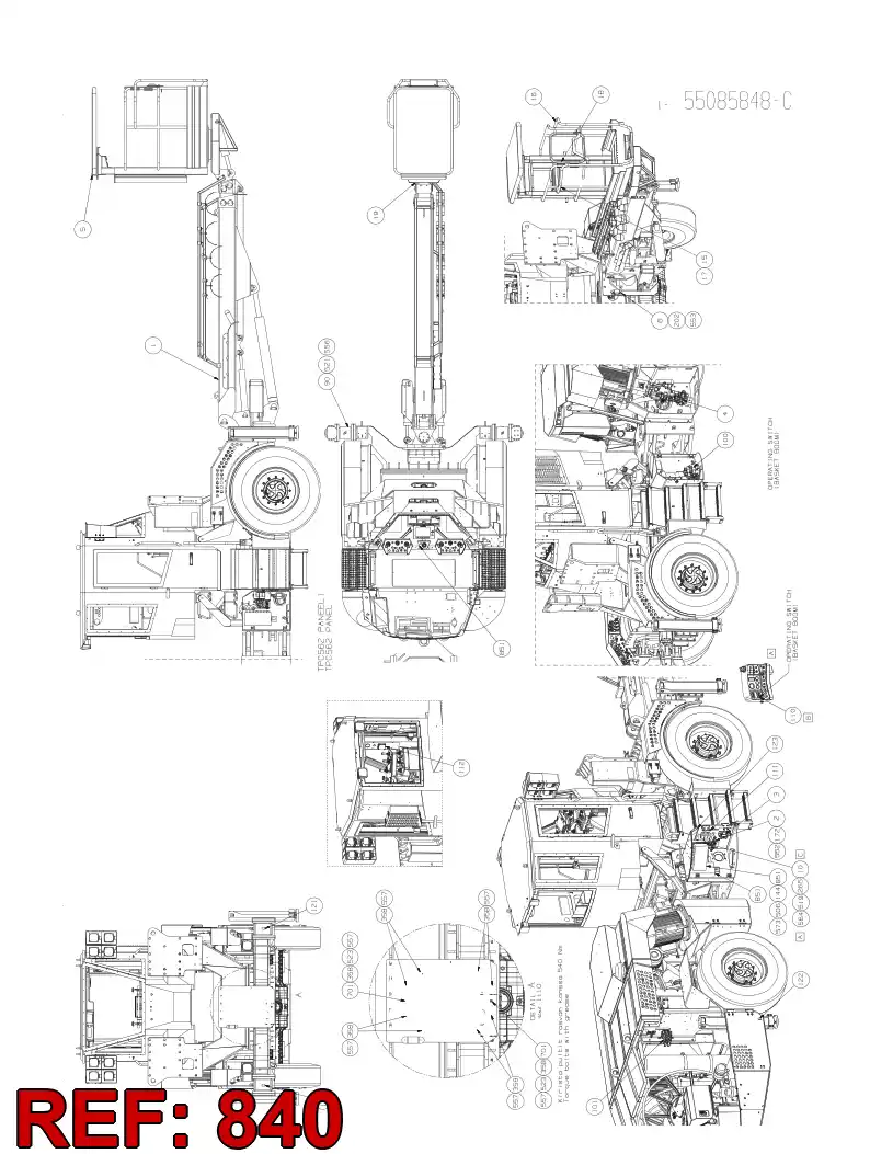 55068343 550 683 43 HOSING - Sandvik Technical Drawing