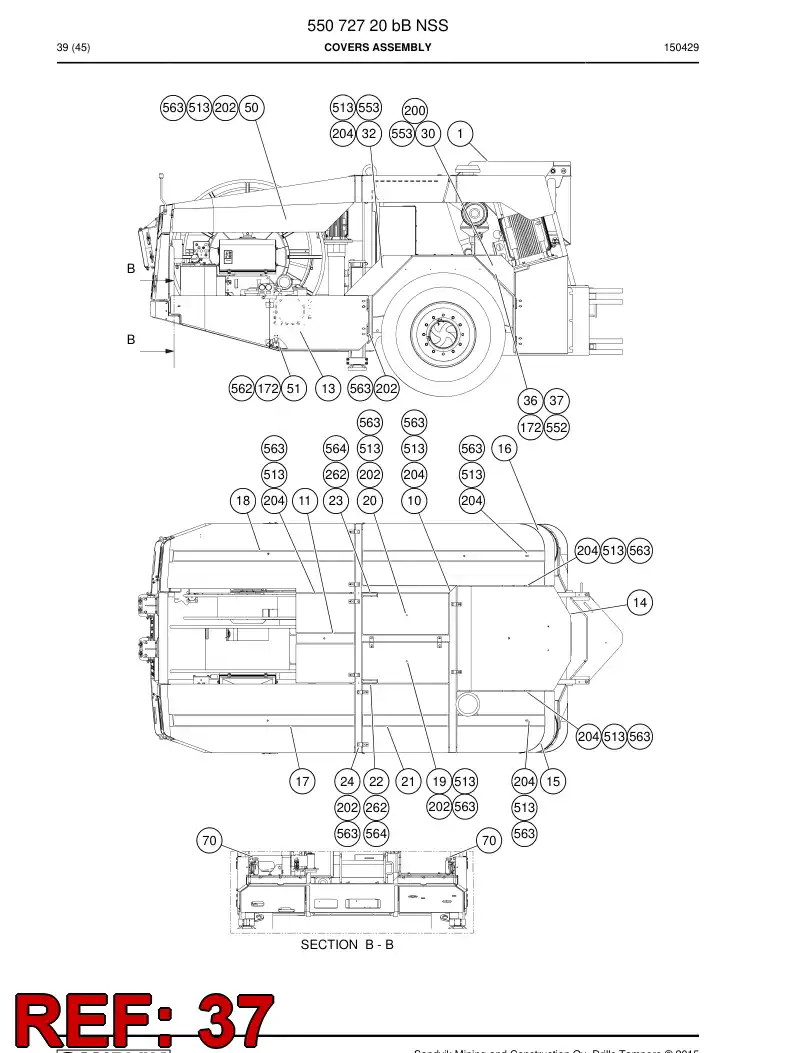 55068506a 550 685 06a Plate - Sandvik Technical Drawing